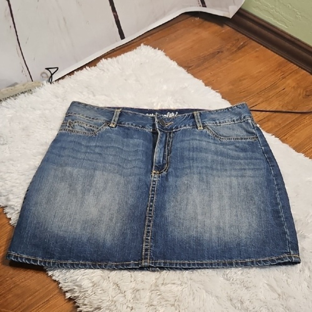 Wrangler Denim Skirt‎ Blue Jean A Line Midi Size 9